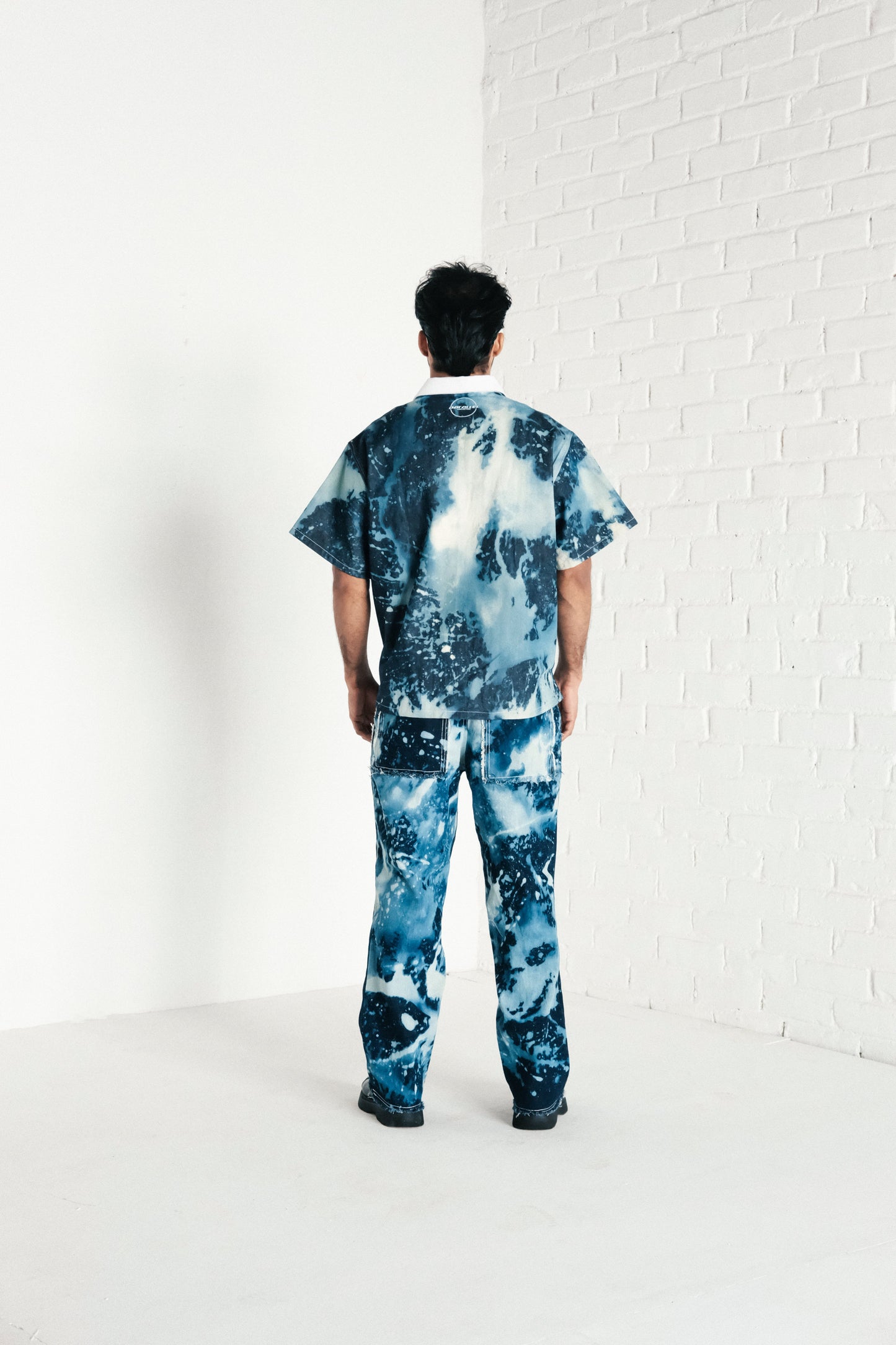 INFRARED BLUE COTTON PANTS
