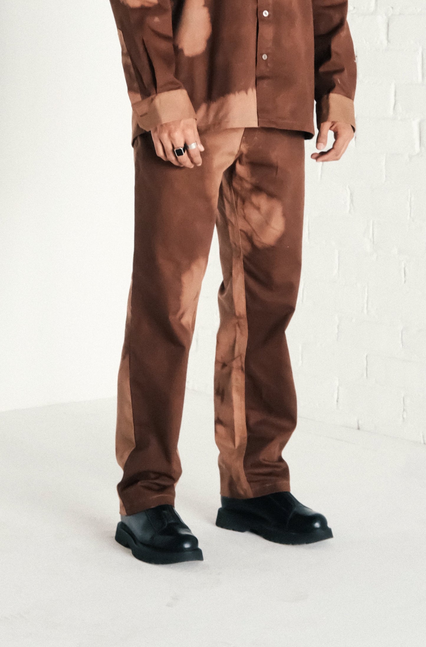 COSMOS BROWN COTTON PANTS