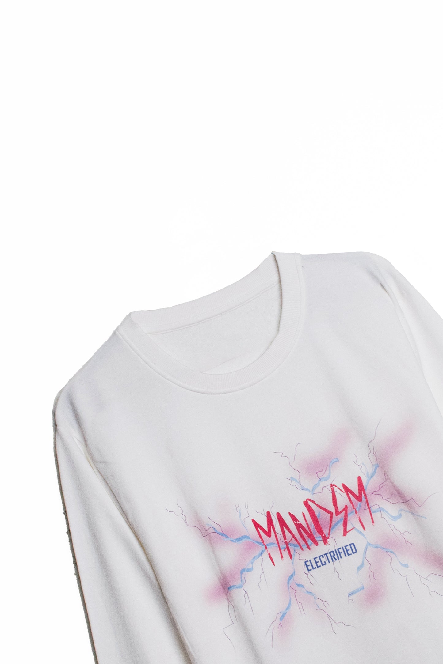 MANDEM ELECTRIFIED WHITE Sweatshirt (UNISEX)