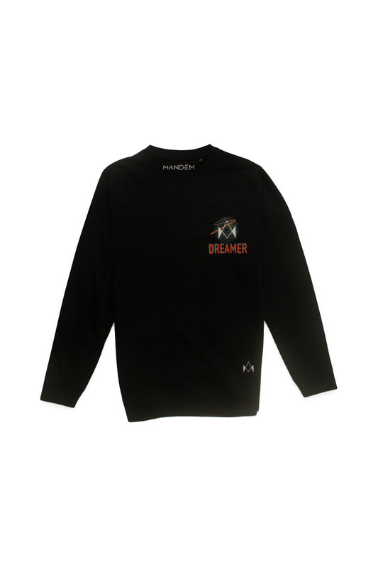 DREAMER BLACK Sweatshirt (UNISEX)
